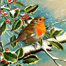 птица на дереве