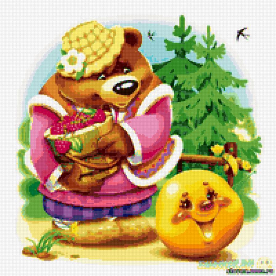 колобок - детская, сказки, мишка - предпросмотр