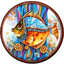 Схема вышивки «рыбка»