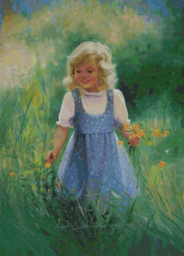 Серия "Очаровашки" - цветы, дети, лето - предпросмотр