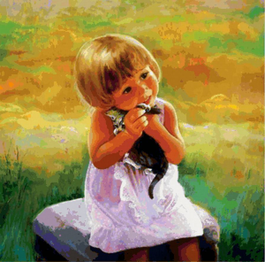 Серия "Очаровашки" - кошки, животные, дети - предпросмотр