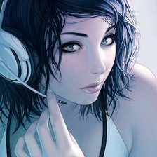 Схема вышивки «девушка»