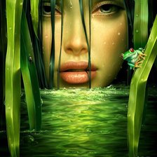 Схема вышивки «девушка»