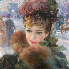 Схема вышивки «Мадам»