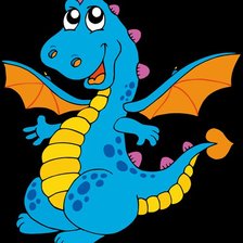 Схема вышивки «дракоша»