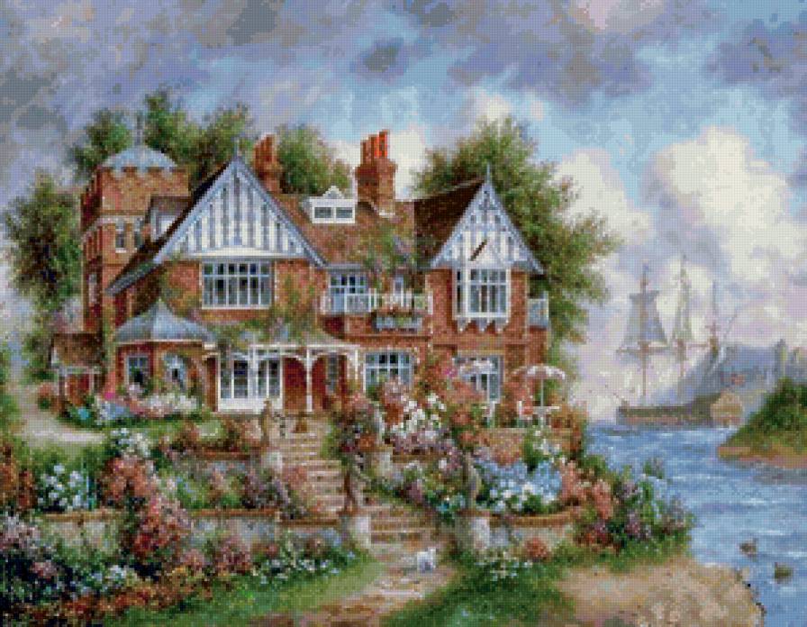 Дом на берегу - дом, берег - предпросмотр