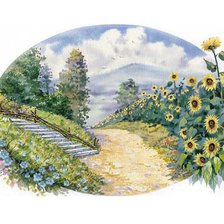 Схема вышивки «Серия "Пейзаж. Лето"»