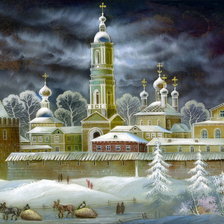 Схема вышивки «Оптина Пустынь»