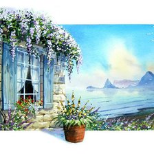 Схема вышивки «Серия "Пейзаж. Море"»