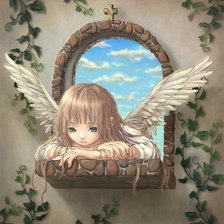 Схема вышивки «ангелочек 5»