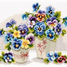 Схема вышивки «Анютки»