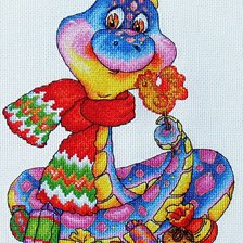 Схема вышивки «Год Змеи»