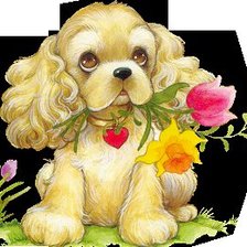 Схема вышивки «Тузик»