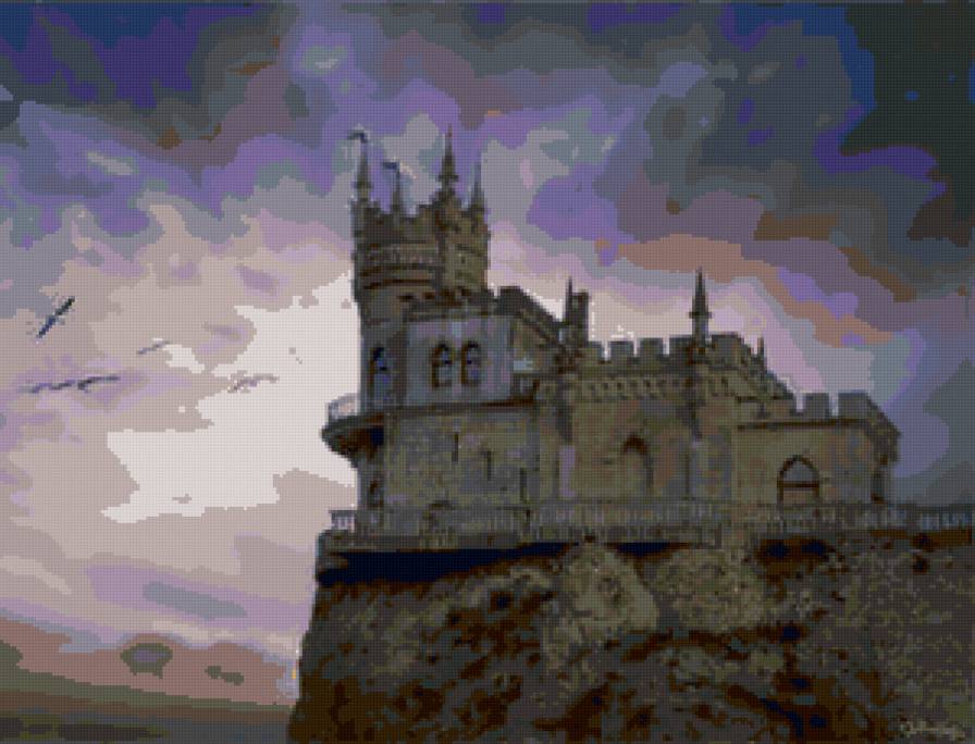 ласточкино гнездо - пейзаж, замок - предпросмотр