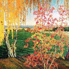 Схема вышивки «Рябинка (худ. Грабарь)»