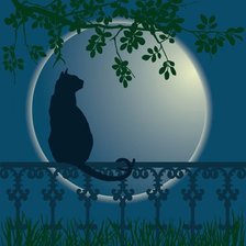 Схема вышивки «кот»