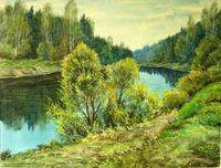 Схема вышивки «Вечер (худ. Прохоров)»