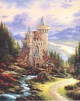 Схема вышивки «Замок»