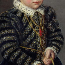 A Little Girl with a Basket of Cherries