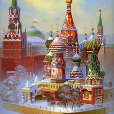 Схема вышивки «Храм Василия Блаженного»