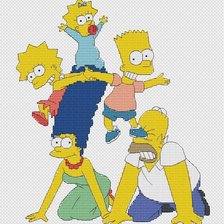 Схема вышивки «Симпсоны»