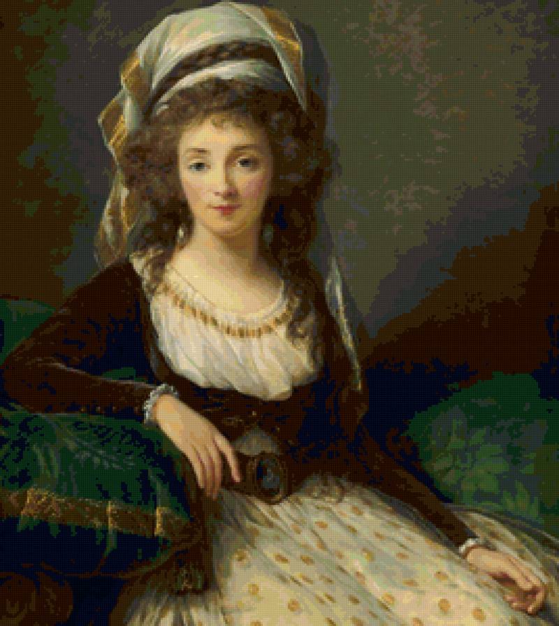 Мадам де Агессё де Френ - девушка, картина, портрет, живопись - предпросмотр