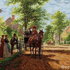 Схема вышивки «Старый век»