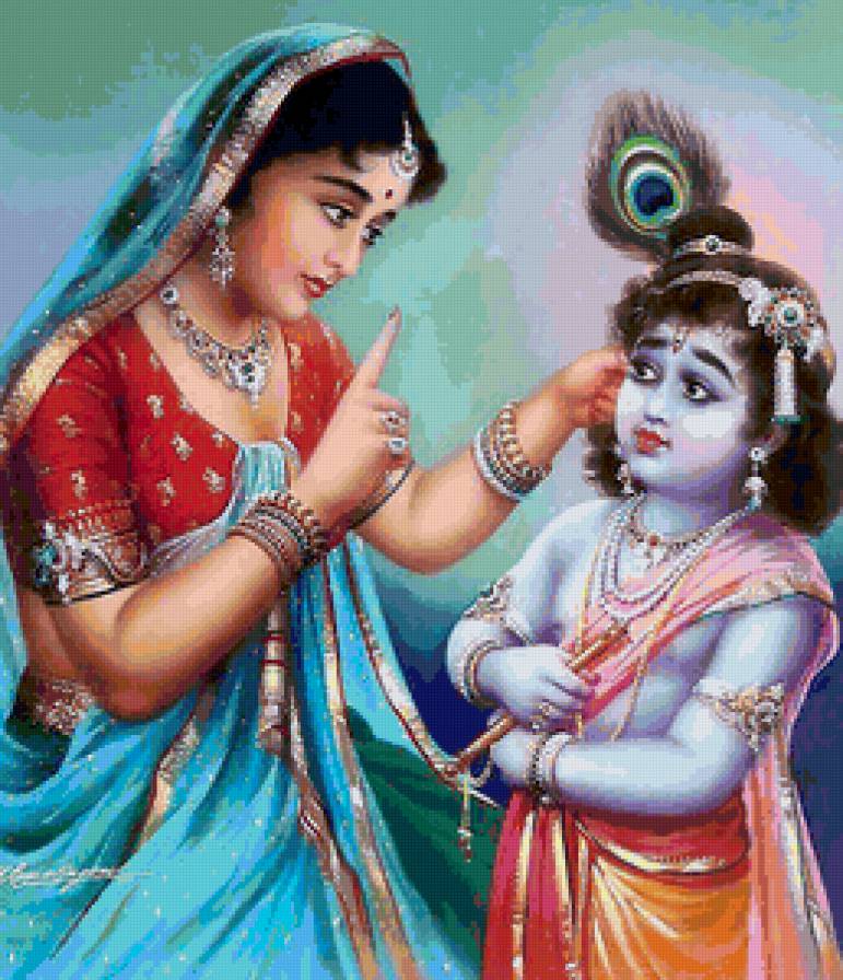 Индийские мотивы - 1 - красавица, восток, девушка, картина - предпросмотр