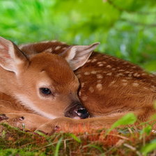 Схема вышивки «Олененок»