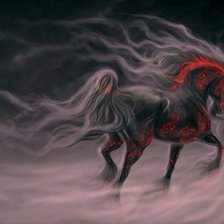 Схема вышивки «конь»