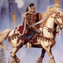 Схема вышивки «Всадница»