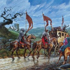 Схема вышивки «карета»