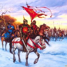 Схема вышивки «военный поход»