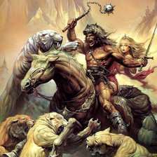 Схема вышивки «поединок»