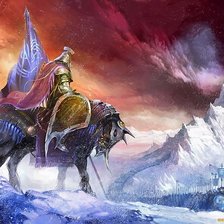 Схема вышивки «воин»