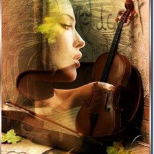 Схема вышивки «Музыка любви»