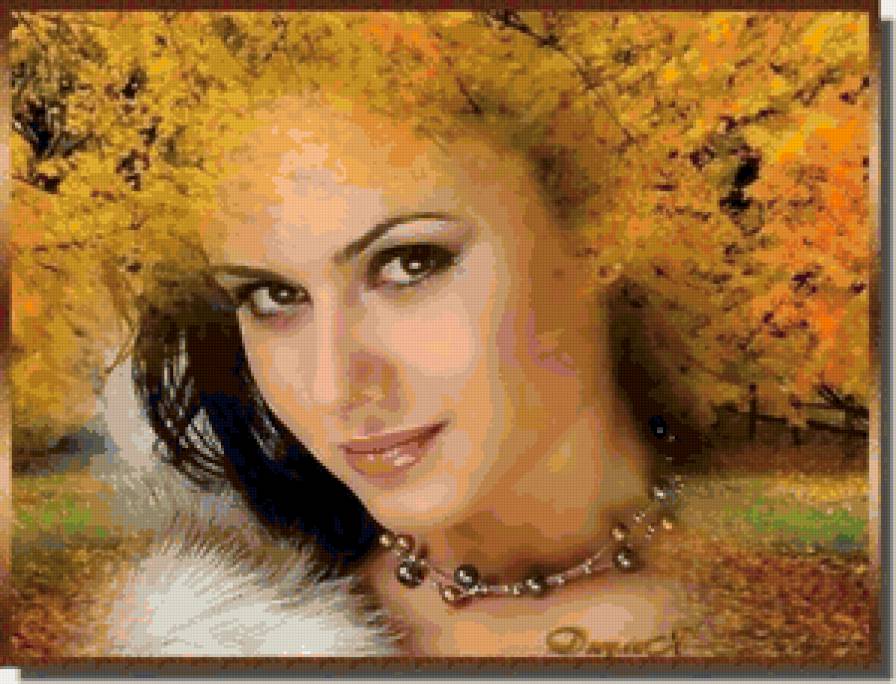 Девушка-осень - девушка - предпросмотр