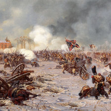 Схема вышивки «сражение»