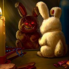 Схема вышивки «Злой Зая»