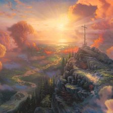 Схема вышивки «пейзаж»