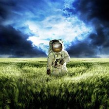 Схема вышивки «Приземлились»