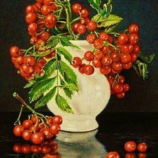 Схема вышивки «рябина»