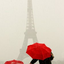 Схема вышивки «пара с зонтами»