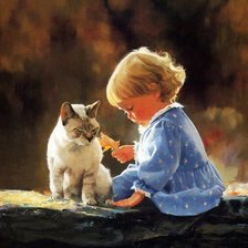 Схема вышивки «девочка»