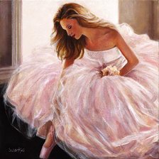 Схема вышивки «балерина»