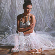 Схема вышивки «отдых балерины»