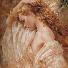 Схема вышивки «девушка»