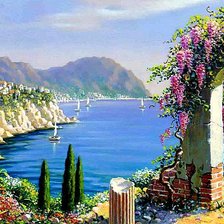 Схема вышивки «Средиземное море»