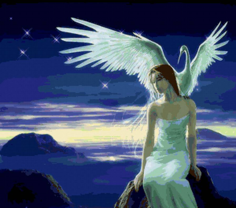 №125387 - люди, девушка, пейзаж - предпросмотр