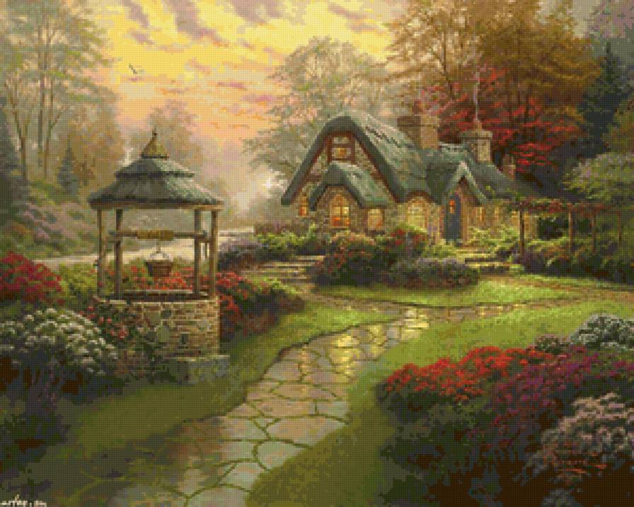 райский уголок - пейзаж, ландшафт, картина - предпросмотр